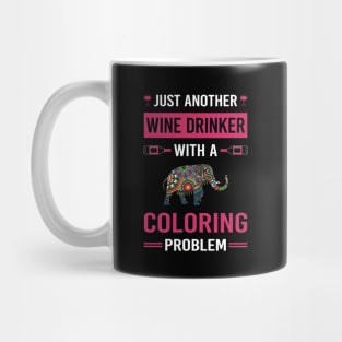 Wine Drinker Coloring Mug